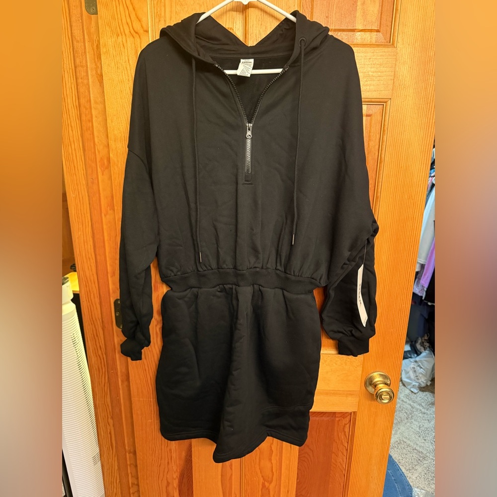 RBX Black Zip-Up Hoodie/ skirt